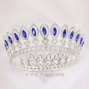 A846I☆新品人気王冠 バロック調 ウエディング ヘッドジュエリー アクセサリー 姫様 誕生日 ヘッドドレス ブライダルB