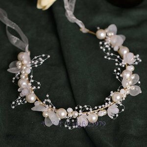 A216J* new goods pretty hairpin hair accessory pearl hair decoration hair ornament girl child Princess hair decoration Tiara wedding presentation C