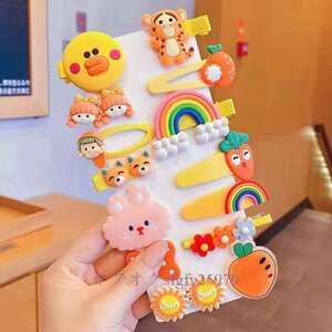 A234J* new goods popular pretty hair clip for children . stop patch n stop 14 point set lovely cute hair accessory / many сolor selection C