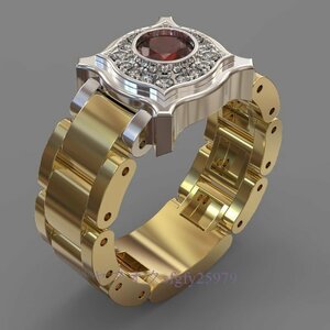 A339J☆新品人気 ダイヤモンド 指輪 メンズ リング 指輪 キラキラ［激レア］ パーティー 紳士 ギフト