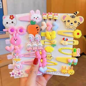 A232J* new goods popular pretty hair clip for children . stop patch n stop 14 point set lovely cute hair accessory / many сolor selection A