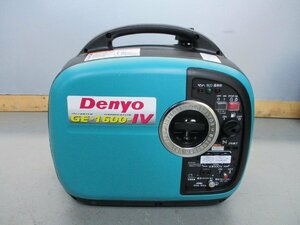 240223[29]【1】美品＊Denyo/デンヨー＊GE-1600SS-IV/インバータ発電機/防音型/ガソリンエンジン