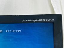 MITSUBISHI 三菱 27型ワイド液晶モニター VGA/DVI/HDMI スピーカー内蔵 ノングレア TNパネル フルHD RDT271WLM 動作確認済 SK-230430002_画像3