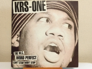 レコード KRS-OneCan't Stop, Won't Stop / The MC / Word Perfect ヒップホップ ラップ rap DJ ブラックミュージック