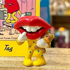 タンマウス タンリップス PVC フィギュア アメキャラ 企業物 アドバタイジング キャラクター tang lips tang mouth general foods applause