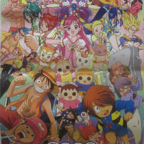 w27【2009東映アニメカレンダー】ドラゴンボールプリキュアワンピースおジャ魔女どれみキン肉マンドクタースランプゲゲゲの鬼太郎他の画像1