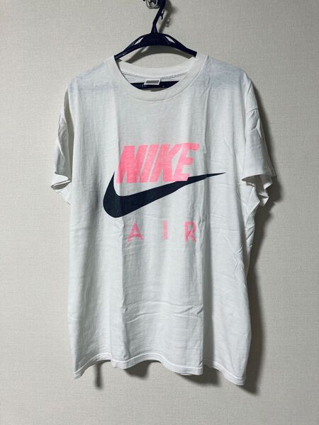 90'sビンテージNIKEロゴTシャツ　U.S.A製　白 Tee