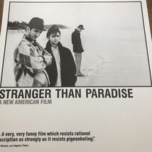 USポスター『ストレンジャー・ザン・パラダイス』（Stranger Than Paradise）#2★ジム・ジャームッシュ/ニューヨーク_画像3