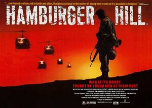 イギリス版ポスター『ハンバーガー・ヒル』（Hamburger Hill）★ベトナム戦争/プラト−ン