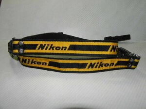 Nikon ストラップ(黒+黄色)