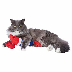 ペティオ (Petio) 猫用おもちゃ らくらくデンタルＴＯＹ けりぐるみ 歯みがき上手なエビ