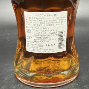  未開栓 箱付き ニッカウイスキー 鶴 43% 700ml クリアボトル モルト グレーン ウイスキー 酒SUNTORY の画像7