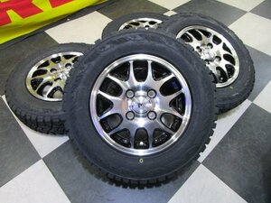 JP-STYLE MJ02 12インチ アルミホイール 4本セット 4J +42 4H 100 新品 + TOYO オープンカントリーR/T 145/80R12 2022年製 ゴツゴツ 軽トラ