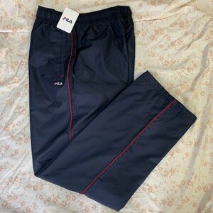 FILA☆タウンパンツ　裏メッシュ　ネイビー【L】ランニングパンツ　シャカシャカパンツ　☆新品在庫品