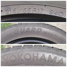 215/55R17 94Q Yokohama iceGUARD iG50 PLUS 中古 スタッドレスタイヤ 2本セット 2020年製 ヨコハマ L910.G_画像4