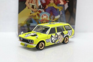 Tarmac 1/64 ワンピース ウソップ ダットサン 510ブルーバードワゴン ターマックワークス Tarmac Works ONE PIECE USOPP Datsun Bluebird