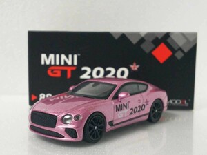 MINI GT 1/64 非売品 ベントレー コンチネンタル ギフトカー 2020 パッションピンク No.88 TSM Bentley Continental Pink Gift Car