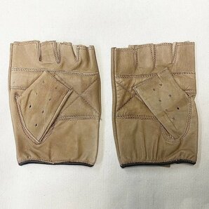 【在庫大放出セール品！】HOT LEATHERS ホットレザー 指なし グローブ 半指 革 ベージュ サイズ:XSの画像3