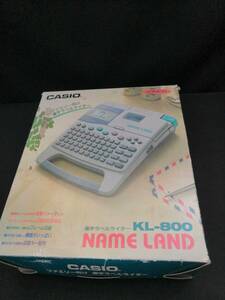 【ジャンク 送料込】CASIO 漢字ラベルライター KL-800 ネームランド　/動作未確認・テープカートリッジはおまけと思って下さい。　◆H0112