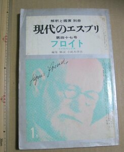 「現代のエスプリ フロイト」　心理学　哲学　深層心理　夢判断　マルクーゼ　サルトル　ボーヴォワール　ライヒ　フロム　