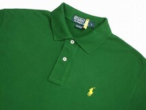 美*クリーニング済*POLO BY RALPH LAUREN ポロラルフローレン*インパクト21正規品*緑系*コットン100％*メンズ*半袖ポロシャツ*L*春夏_画像2