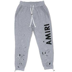 [並行輸入品] AMIRI アミリ ARMY PAINT ペンキダメージデザイン スウェットパンツ (XL)