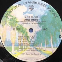 ジェームス・テイラー James Taylor IN THE POCKET LP レコード 5点以上落札で送料無料I_画像3