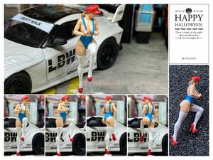 1:64　セクシー美女　イベントガール　フィギュア　トミカサイズ　ジオラマ　MINI GT LBWK 日本未発売マテル ミニカー MATTEL