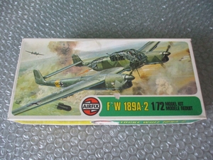 プラモデル エアーフィックス AIRFIX 1/72 F-W 189A-2 未組み立て 昔のプラモ 海外のプラモ