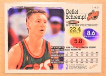 DETLEF SCHREMPF (デトレフ・シュレンプ) 1997 SKYBOX NBA HOOPS トレーディングカード 【NBA シアトルスーパーソニックス】_画像2