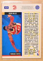 KEVIN WILLIS (ケビン・ウィリス) 1993 EXECUTIVE BOARD トレーディングカード 【NBA,HAWKS,アトランタホークス】_画像2