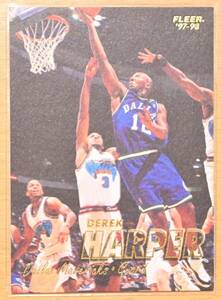 DEREK HARPER (デレック・ハーパー) 1997 FLEER '97-98 トレーディングカード 【90s Dallas Mavericks ダラスマーベリックス】