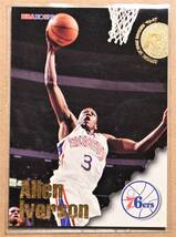 ALLEN IVERSON (アレン・アイバーソン) 1997 SKYBOX ROOKIE '96-97 ルーキー トレーディングカード 【NBA シクサーズ 76ers】_画像1