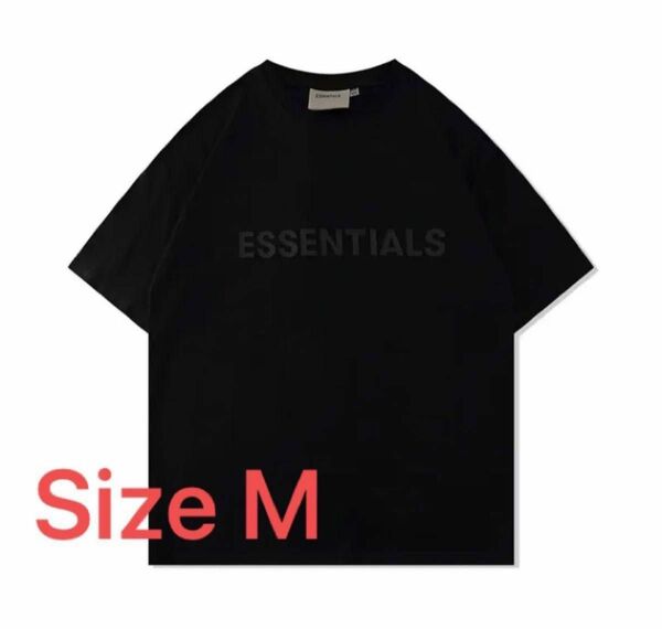 【ラスト一点】半袖Tシャツ フロント ロゴ ブラック FEAR OF GOD エッセンシャルズ fog essentials