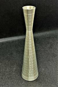 未使用　SELANGOR PEWTER 97％　1885　花瓶　一輪挿　マレーシア/770　