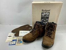 Rockport トレッキングシューズ USA８ ブラウン カーフスキン[17694_画像1