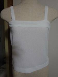  tank top white white M hand made 