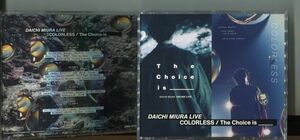 #4509 レンタル落CD DAICHI MIURA LIVE COLORLESS/The Choice is_ 三浦大知 4枚組