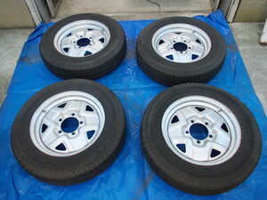 ★中古★ジムニー★AZオフロード■175/80R16 91S■タイヤ、鉄ホイール4本set