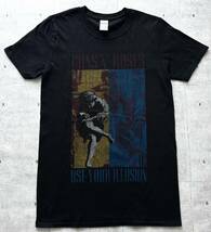 新品 ガンズアンドローゼズ ユーズ・ユア・イリュージョン バンドTシャツ　　Guns N' Roses Use Your Illusion レコジャケTシャツ 柳7597_画像1