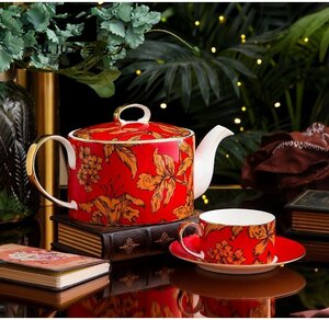 Обеспечение качества ★ Керамика ★ 15 голов костяной кофе Mizu Set Set Forcomain Golder Golden послеобеденный чай чай