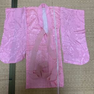 子供用 アンティーク着物 着物 赤ん坊 昭和レトロ 昭和 レトロ ビンテージ ヴィンテージ 羽織 晴れの日 はれのひ 記念日 衣装 ピンク
