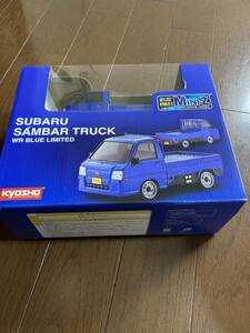  new goods unopened Kyosho KYOSHO limitated model First Mini-Z Subaru Sambar XR blue limited postage included 