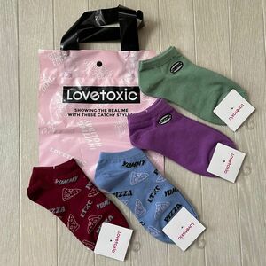 【新品】Lovetoxic ショート丈 ソックス 4点