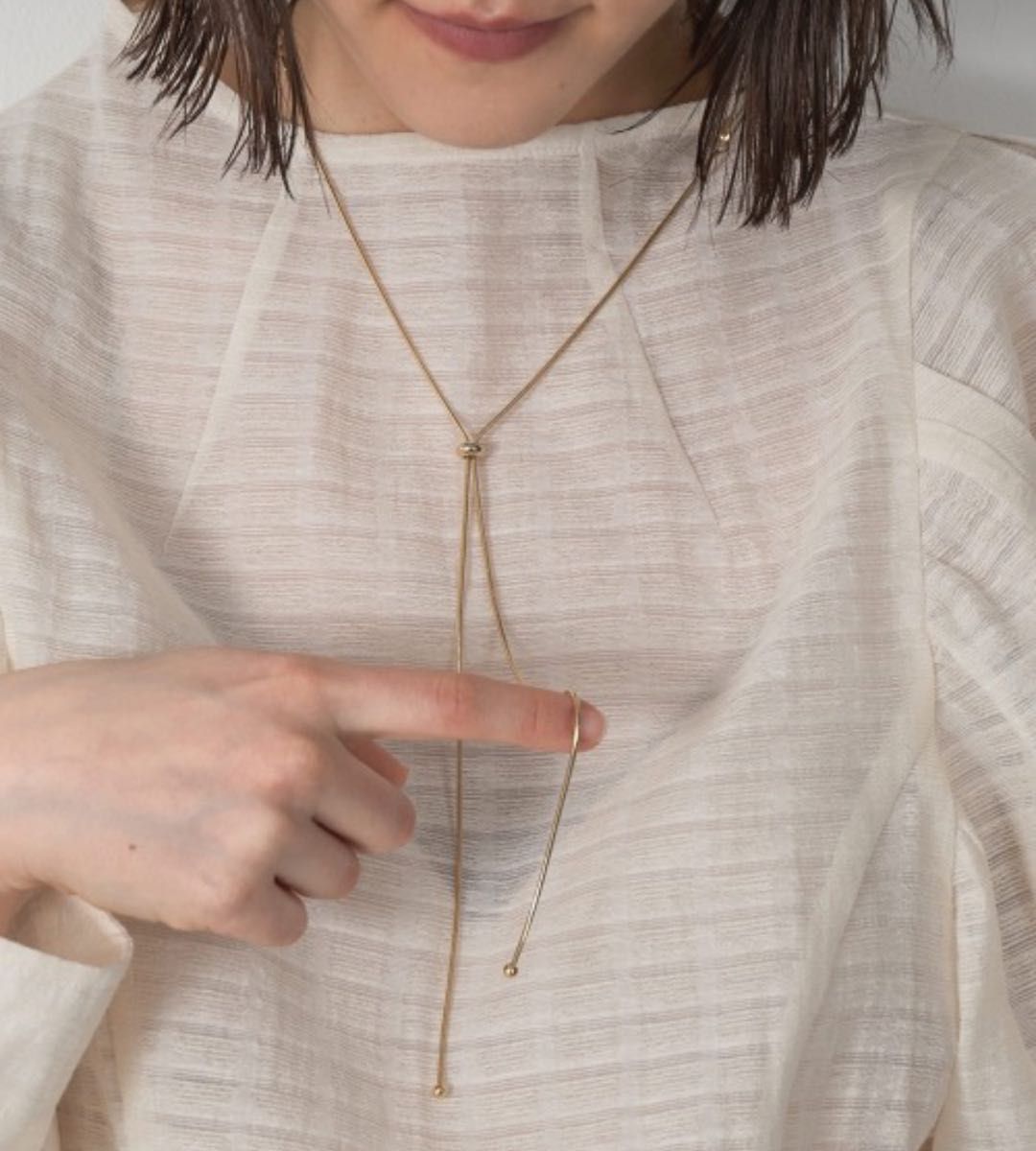 送料込み SAPPHIRERING LOUPE NECKLACE セットです|PayPayフリマ