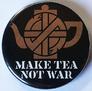 CRASS - Make Tea Not War 缶バッジ 40mm #UK #punk #80's cult killer punk rock #custom buttons