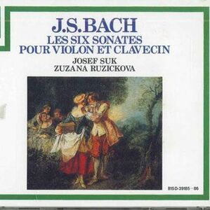 2discs CD Josef Suk Ｊ.s.bacｈ：les Six Sonates Pour Violon Et Clavecin B15D39185 BMG VICTOR /00220