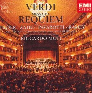 欧2discs CD Verdi、 Studer、 Pavarotti、 Ramey; Muti Verdi;Requiem 077774939027 EMI /00220