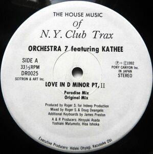 12 Orchestra 7, Kathee Love In D Minor Pt, II / The Conversation DR0025 Scitron & Art Inc. /00250