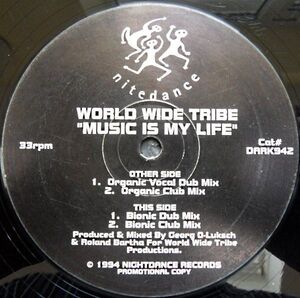 英12 World Wide Tribe Music Is My Life DARK942 Nitedance Records /00250